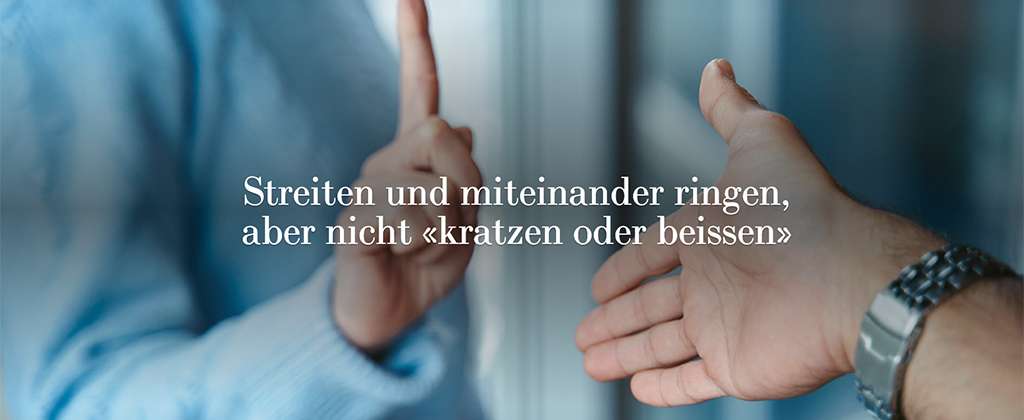 Streiten und miteinander ringen